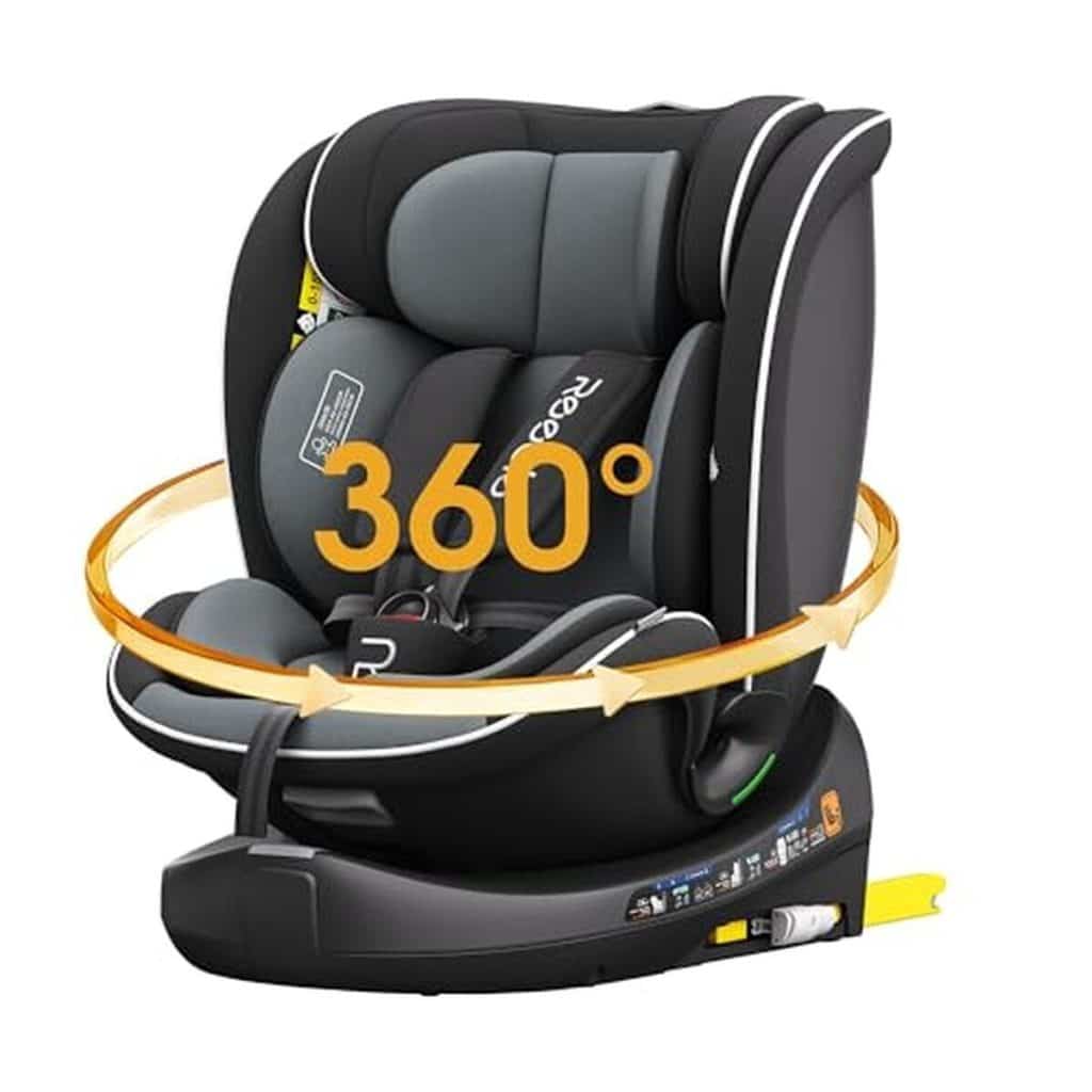 Test : siège auto Reecle pivotant 360° ISOFIX