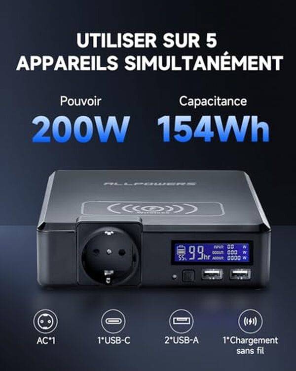 Découvrez notre analyse approfondie de la station électrique portable Allpowers S200 200W pour une puissance nomade. Utilisez l'énergie portable en toute simplicité lors de vos aventures.