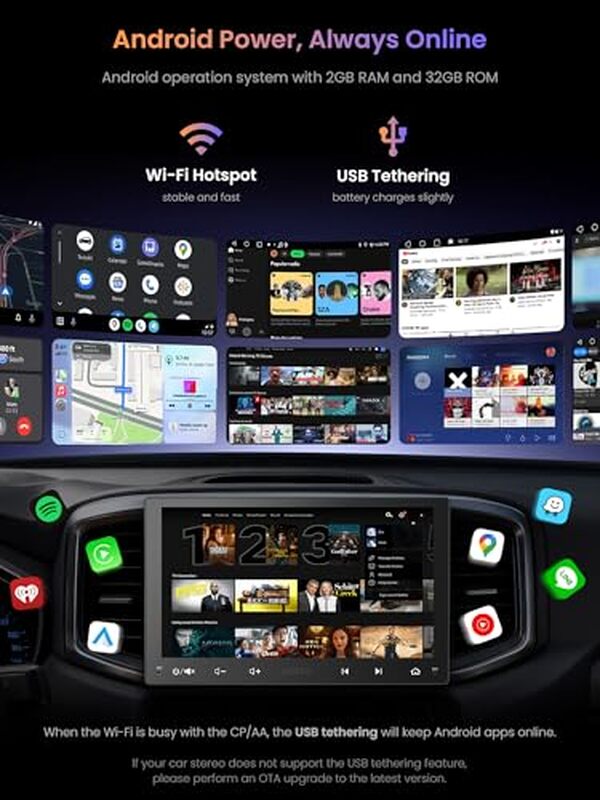 Découvrez notre test complet de l'autoradio Android 9 Atotozone avec écran tactile et CarPlay sans fil : une expérience de conduite optimisée grâce à ses fonctionnalités avancées et son interface intuitive.