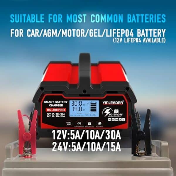 Découvrez notre revue complète sur le chargeur de batterie automatique 30 A LCD. Analyse, fonctionnalités et avantages pour un entretien optimal de vos batteries.