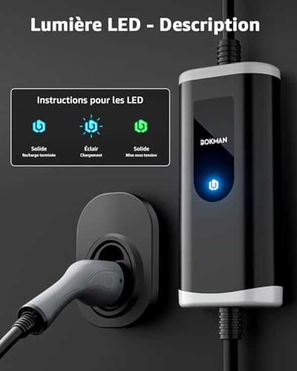 Découvrez l'efficacité du chargeur bokman 16A : rechargez votre voiture électrique rapidement et en toute sécurité grâce à notre analyse détaillée et conseils d'utilisation