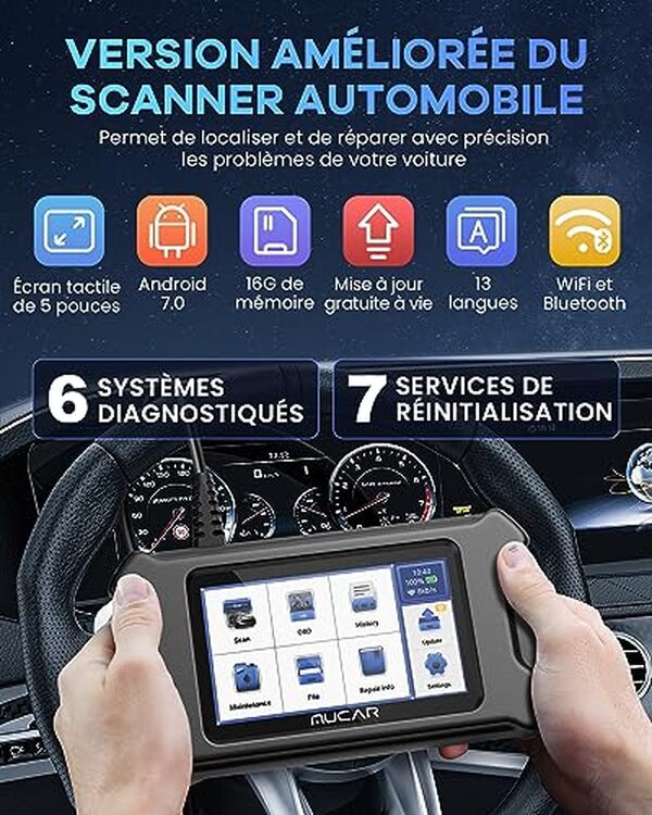 Découvrez le test complet de la valise diagnostic mucar CS6, analysant 6 systèmes et 7 services auto essentiels pour l'entretien de votre véhicule. Maximisez la fiabilité et la sécurité de votre voiture avec nos conseils.
