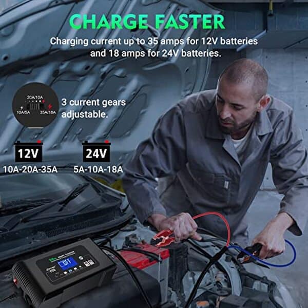 Découvrez notre évaluation du chargeur Haisito 35A : efficacité pour batteries lithium et plomb-acide. Performance, rapidité et compatibilité analysées.