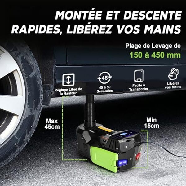 Découvrez notre analyse du cric électrique VOBOR 5T : performances, puissance et polyvalence pour un levage efficace et sécurisé de vos véhicules.