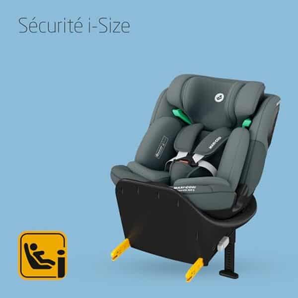 Découvrez les avantages du siège auto pivotant Maxi-Cosi Emerald 360° avec protection G-CELL pour sécuriser et faciliter vos voyages avec bébé.