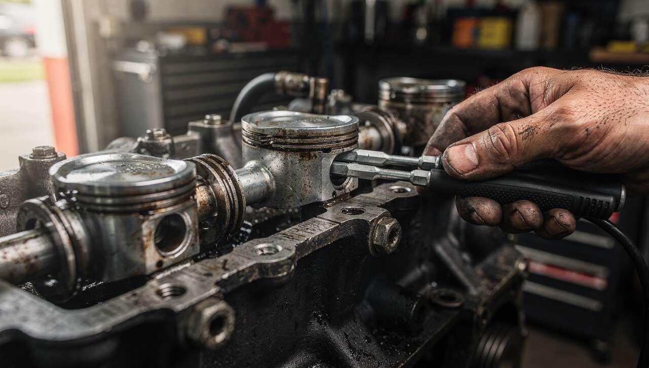 Comment identifier les symptômes de manque de compression sur un moteur diesel ?