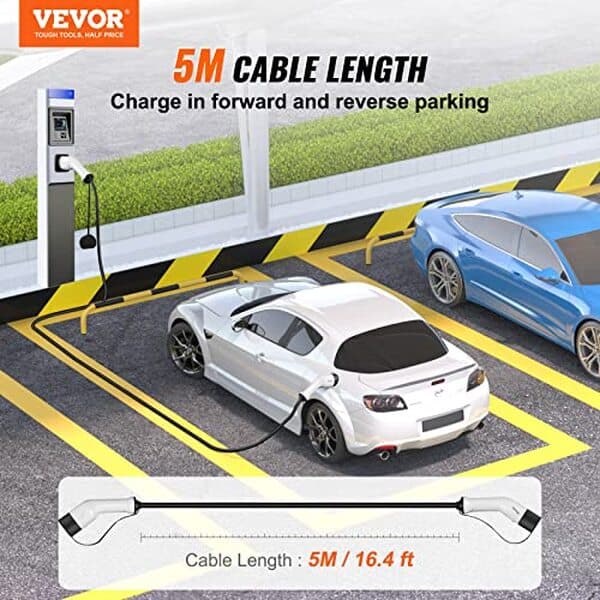Découvrez notre évaluation complète du câble VEVOR 32 A 22 KW : idéal pour une recharge rapide et efficace de votre véhicule électrique grâce à sa haute performance et sa fiabilité.
