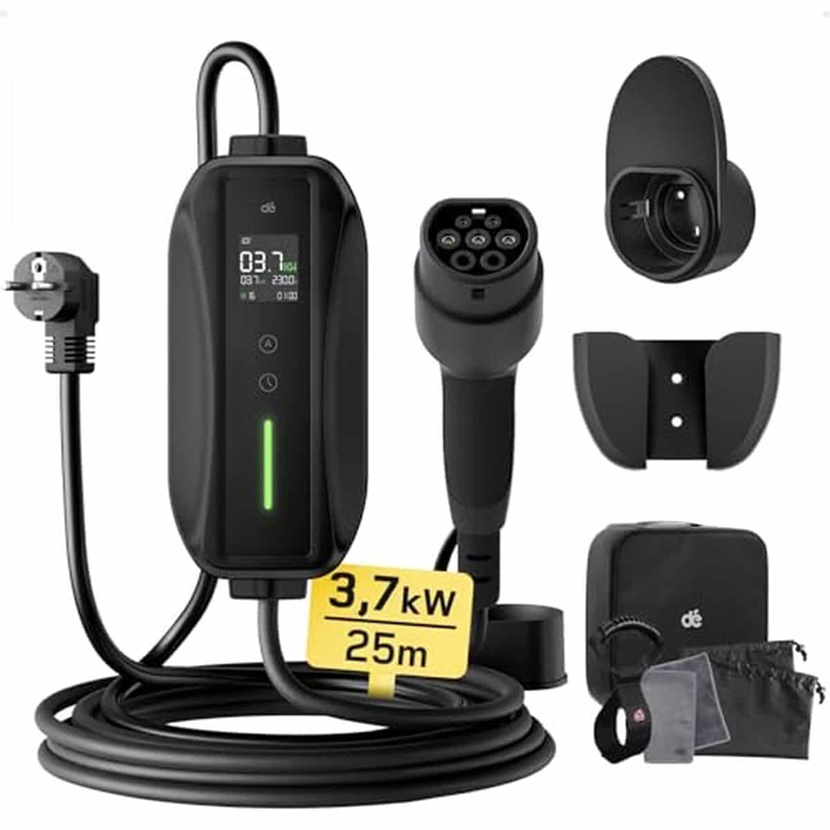 Test : chargeur voiture électrique 3, 68kW avec affichage numérique