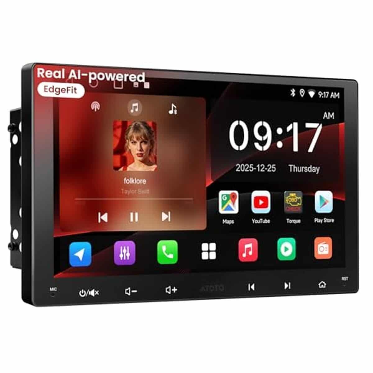 Test de l'autoradio Android 9" Atotozone : écran tactile et CarPlay sans fil