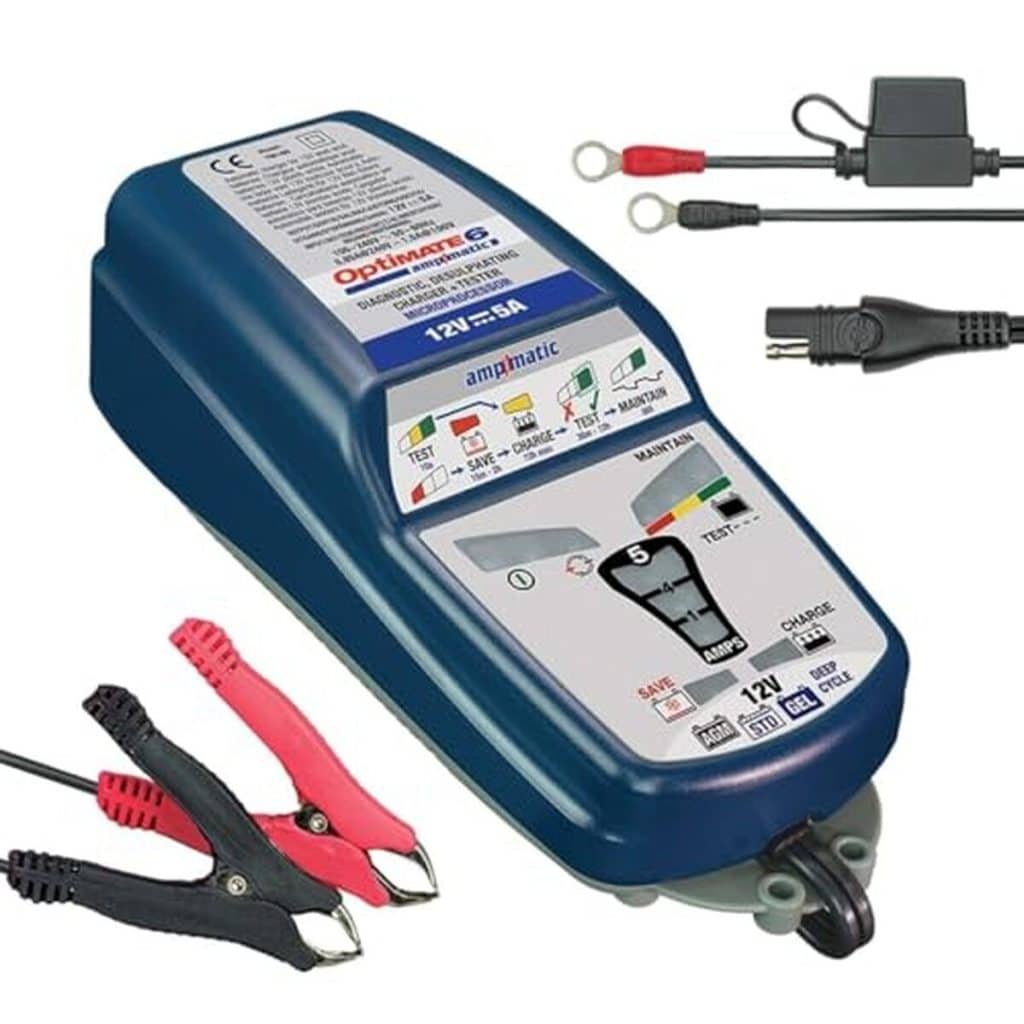 Test du chargeur Optimate 6 Ampmatic 12V : performance optimisée
