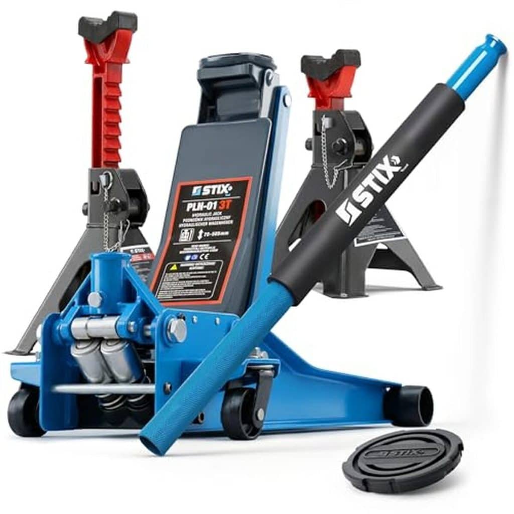 Test du cric hydraulique STIX 3T et chandelles réglables