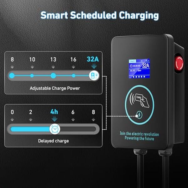 Découvrez un test approfondi du chargeur eVJUICION 7, 4 kW type 2 avec écran LED : performance, caractéristiques techniques et avis détaillé pour un choix éclairé