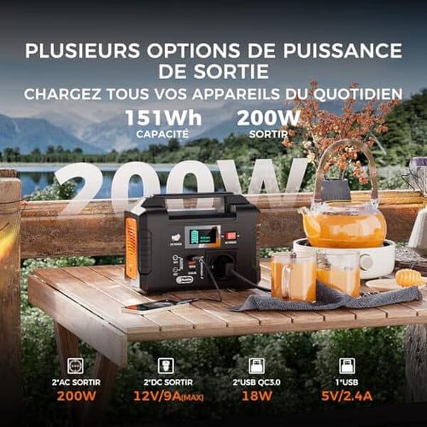 Découvrez notre test complet du générateur électrique portable 151 Wh : performance, autonomie, et polyvalence pour vos activités extérieures