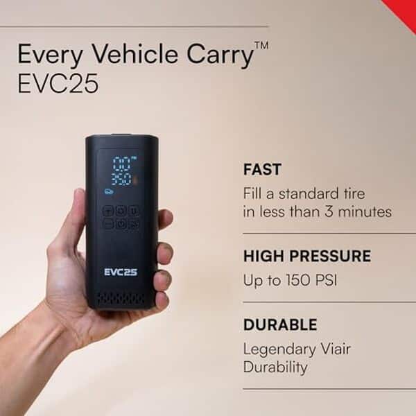 Découvrez notre test détaillé du compresseur portable Viair EVC25 : performances, avantages et pourquoi c'est l'outil indispensable pour vos urgences automobile.
