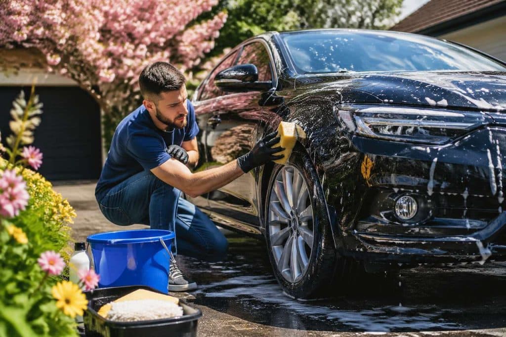 Entretien voiture : nettoyage de printemps efficace