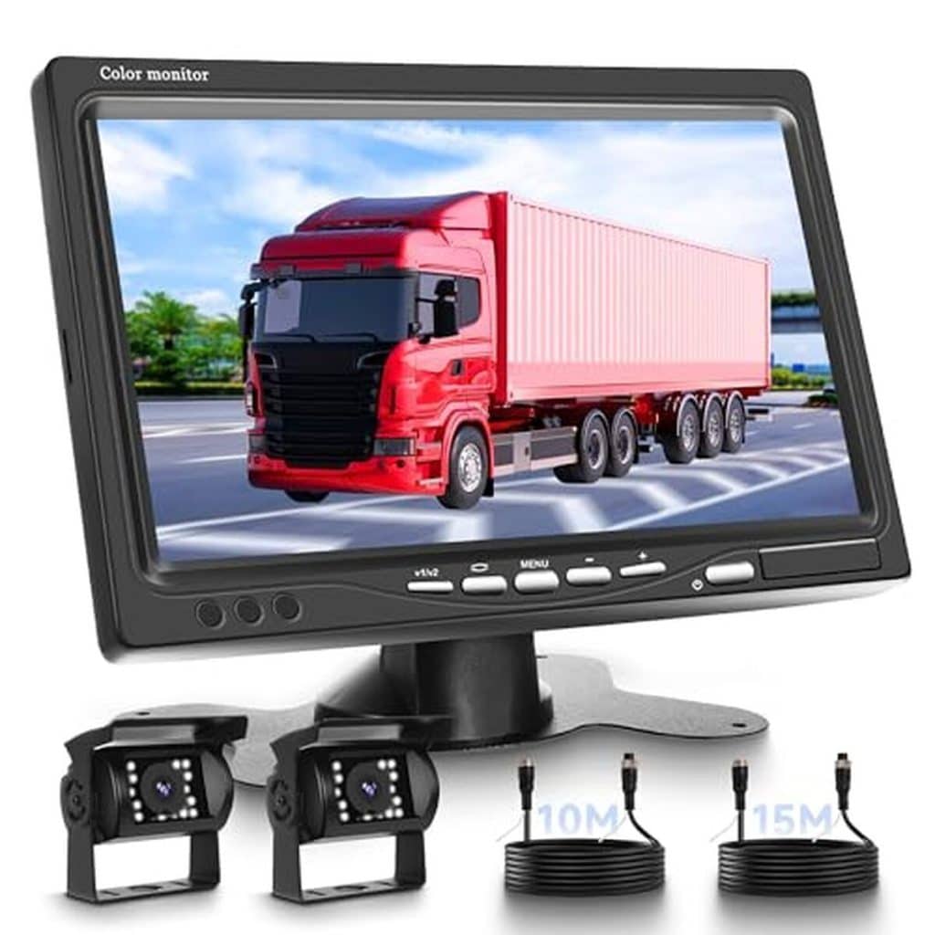 Test : caméra de recul LCD 7 pouces à double vision pour véhicules