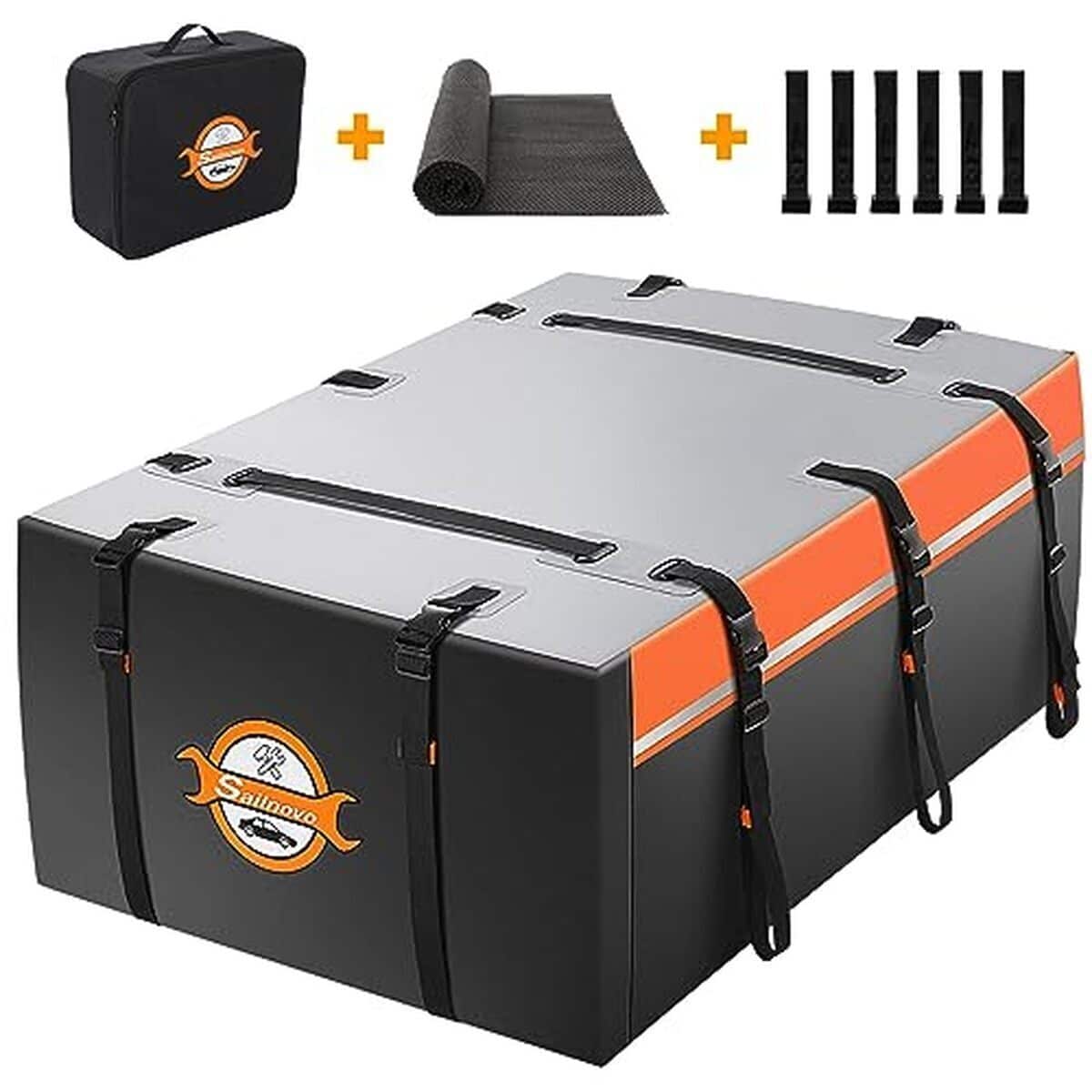 Test : coffre de toit résistant aux intempéries 555L 1000D PVC