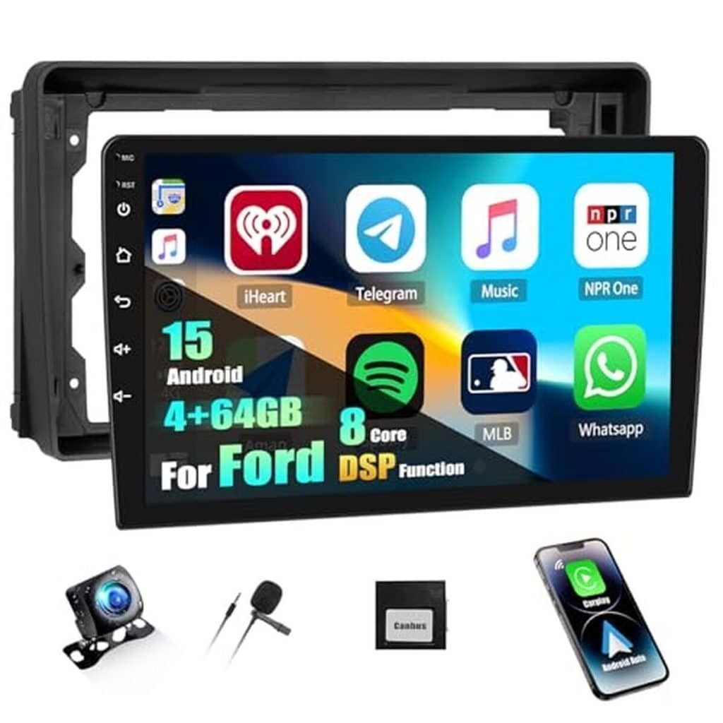 Test de l'autoradio Camecho 9 pouces android pour Ford avec caméra de recul