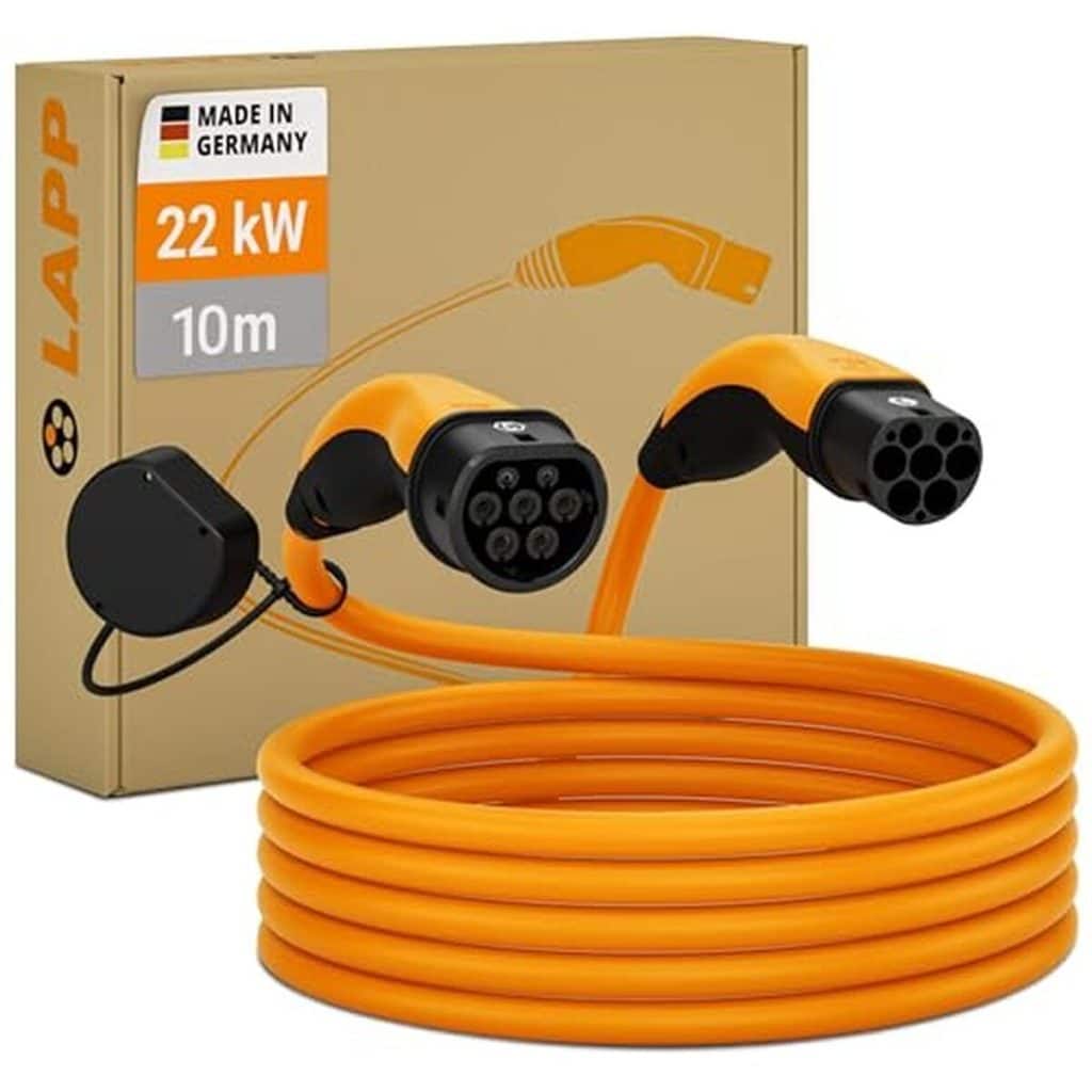 Test du câble de recharge LAPP MOBILITY 10m Type 2-22kW