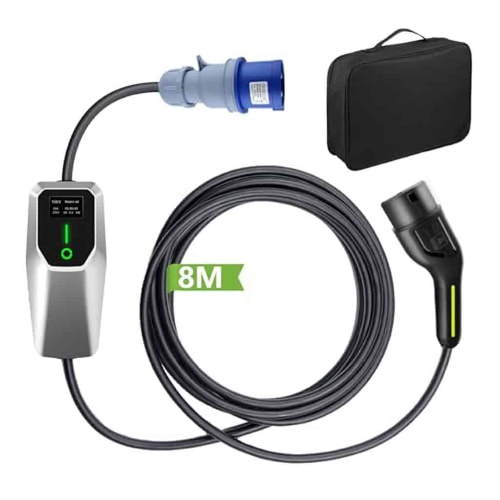 Test du chargeur portable Hexinex 7, 4 kW pour voiture électrique