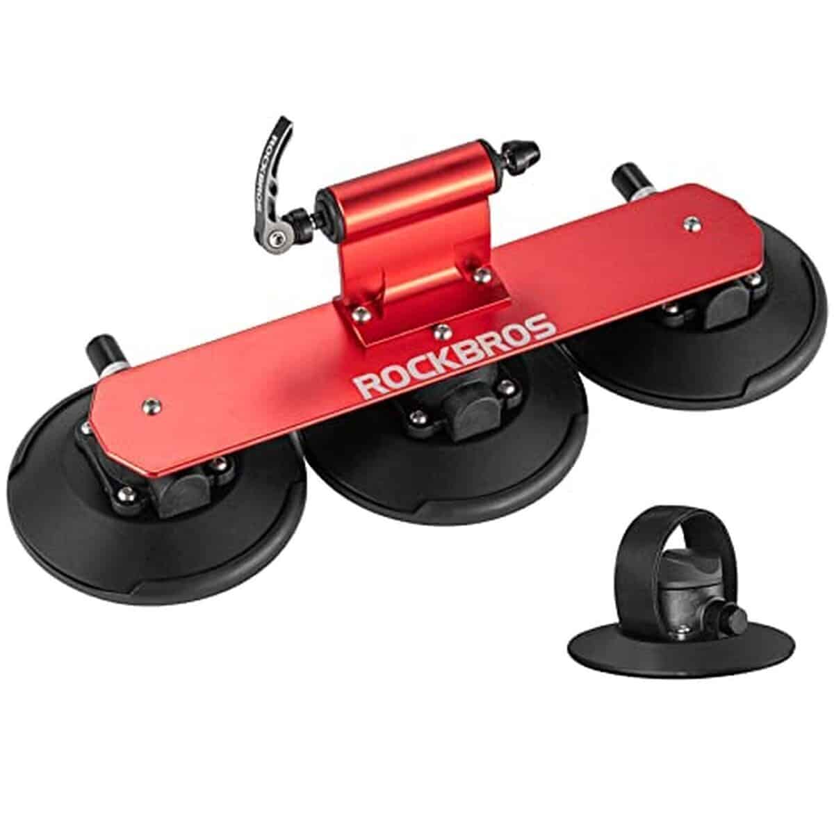 Test du porte-vélo ROCKBROS à ventouse rouge pour voiture