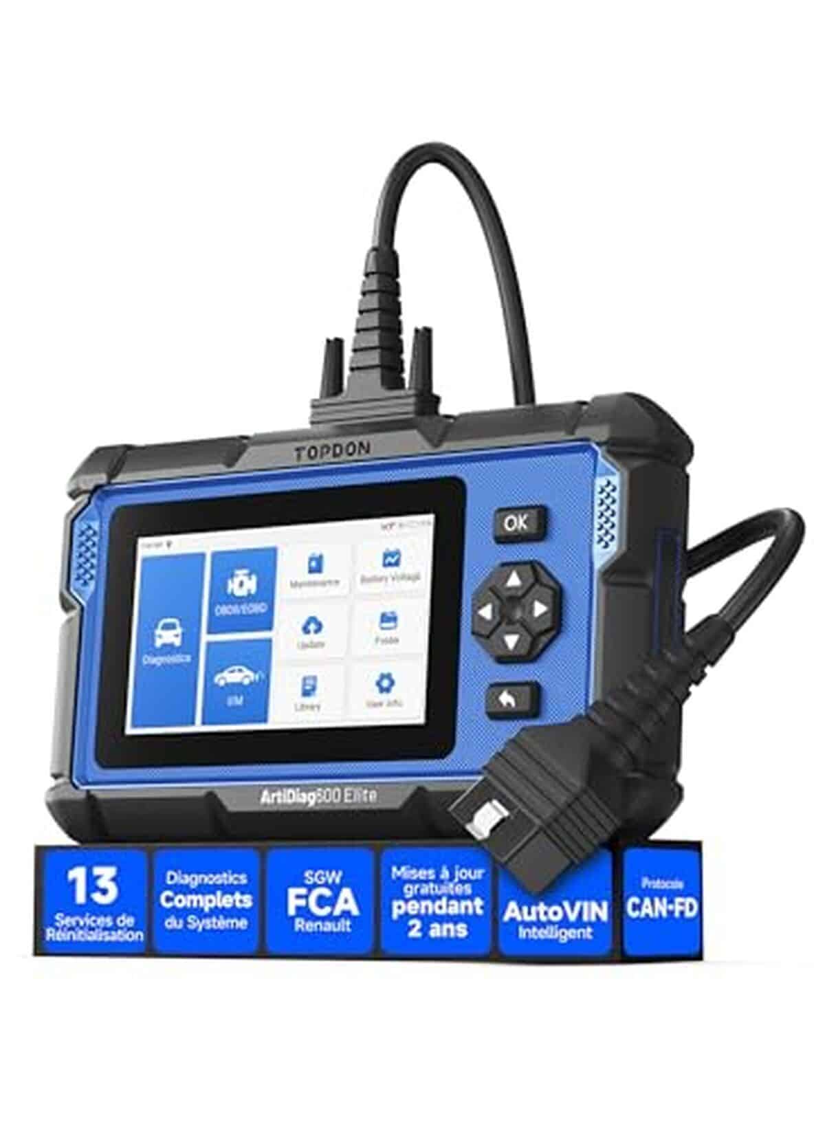 Test du scanner OBD2 TOPDON ArtiDiag600 Elite : diagnostic auto complet