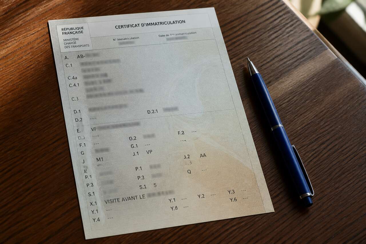 Les informations essentielles de la carte grise Les informations essentielles de la carte grise