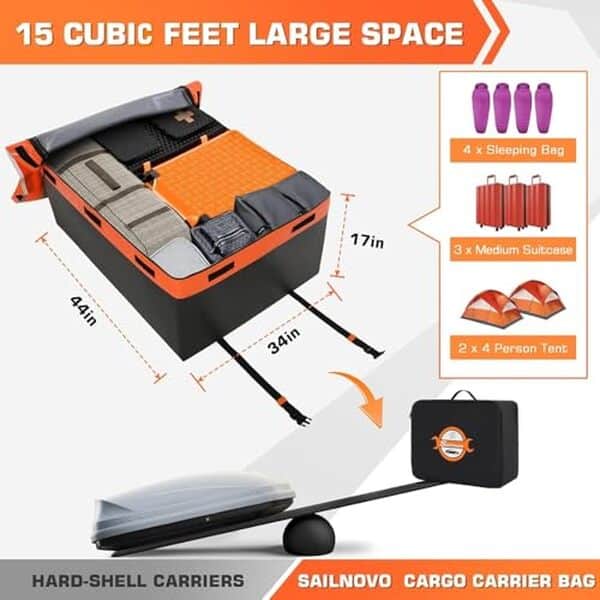 Découvrez notre test détaillé du coffre de toit 481L en PVC 700D. Étanchéité garantie, résistance aux intempéries et capacité optimale pour vos voyages en voiture.
