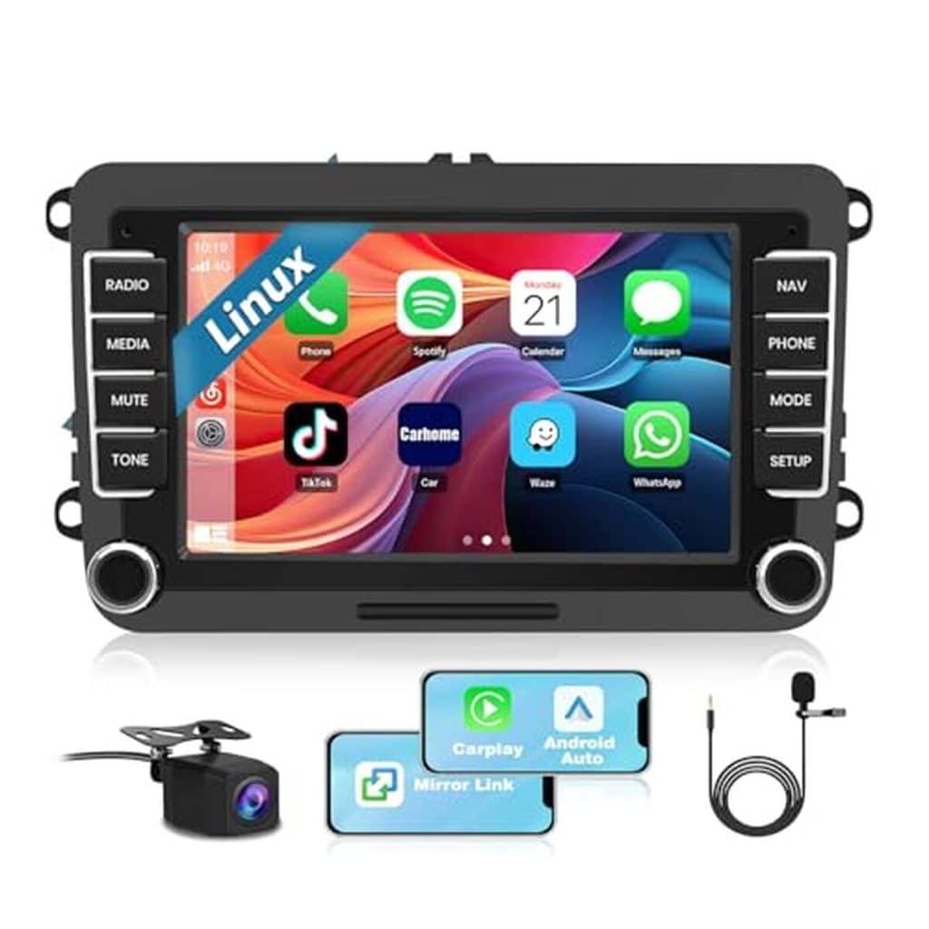 Test : autoradio Junsun Carplay 7" pour VW Golf 5/6 Polo