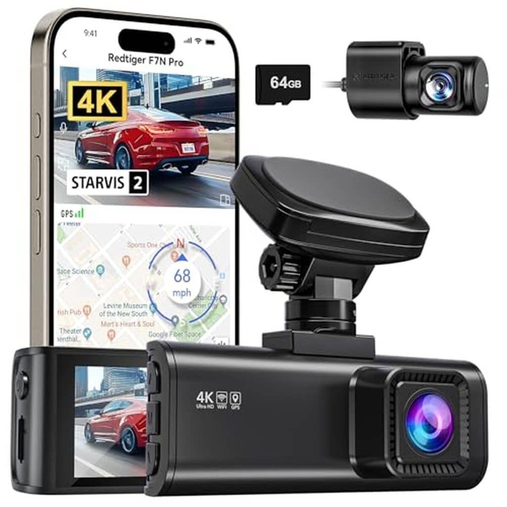 Test : caméra embarquée REDTIGER 4K double vision et surveillance 24/7