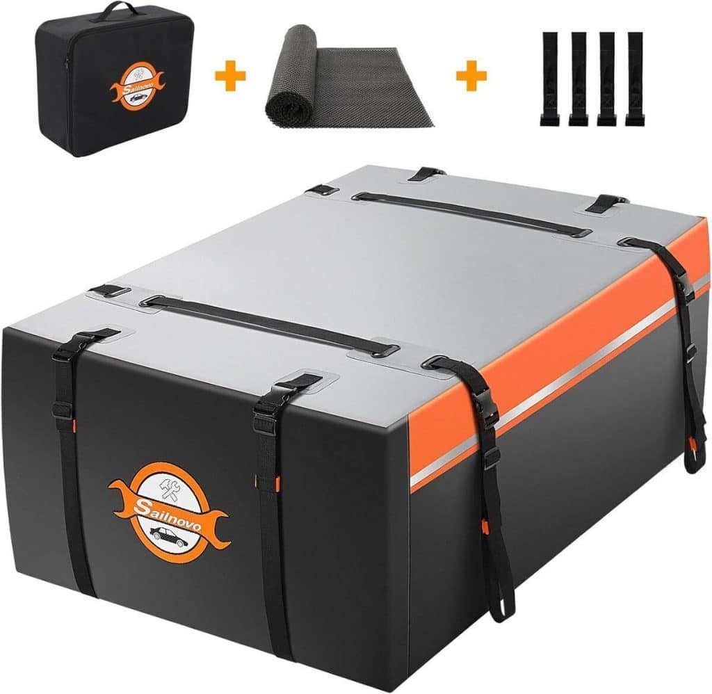 Test : coffre de toit 481L résistant aux intempéries 700D PVC