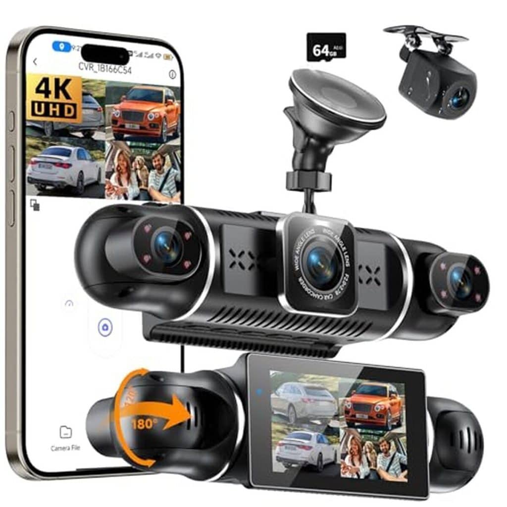 Test de la dashcam 360° : enregistrement 4K et vision nocturne