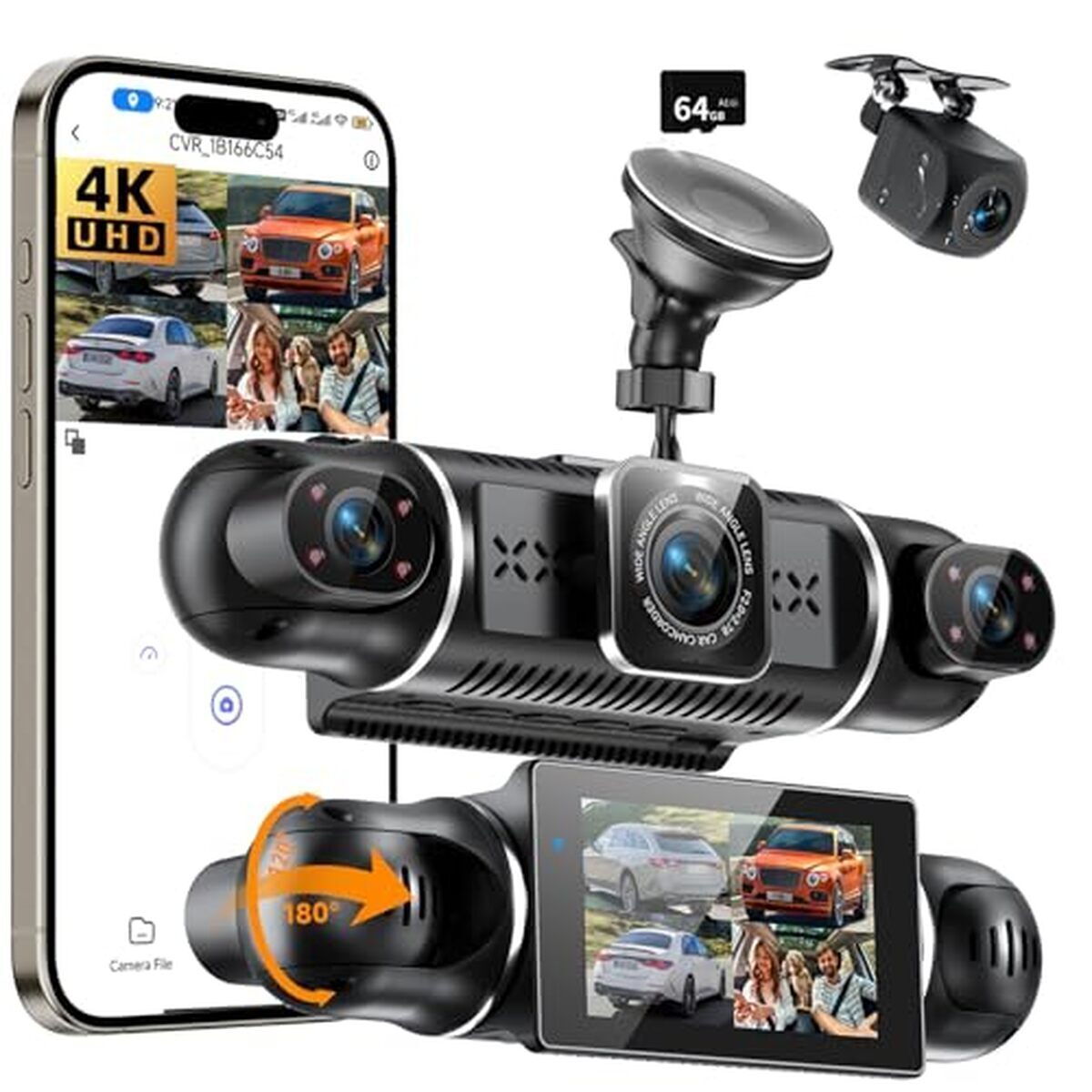 Test de la dashcam 360° : enregistrement 4K et vision nocturne