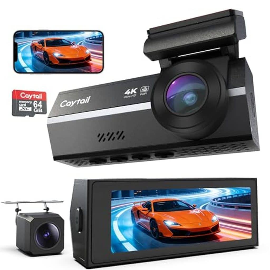 Test de la dashcam Caytail 4K+2K : vision nocturne et WiFi 5GHz
