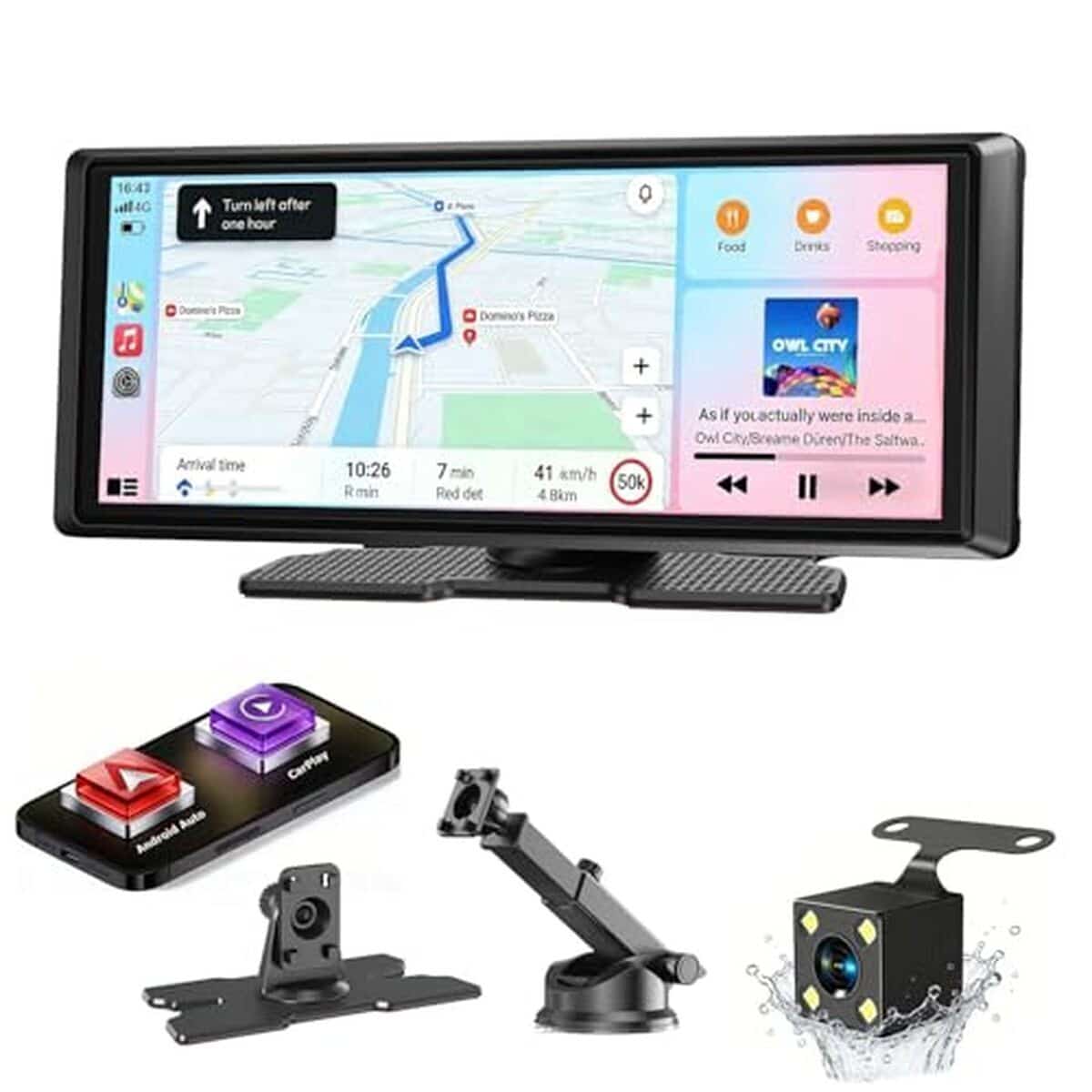 Test de l'écran CarPlay ESSGOO 8, 1 pouces avec caméra de recul