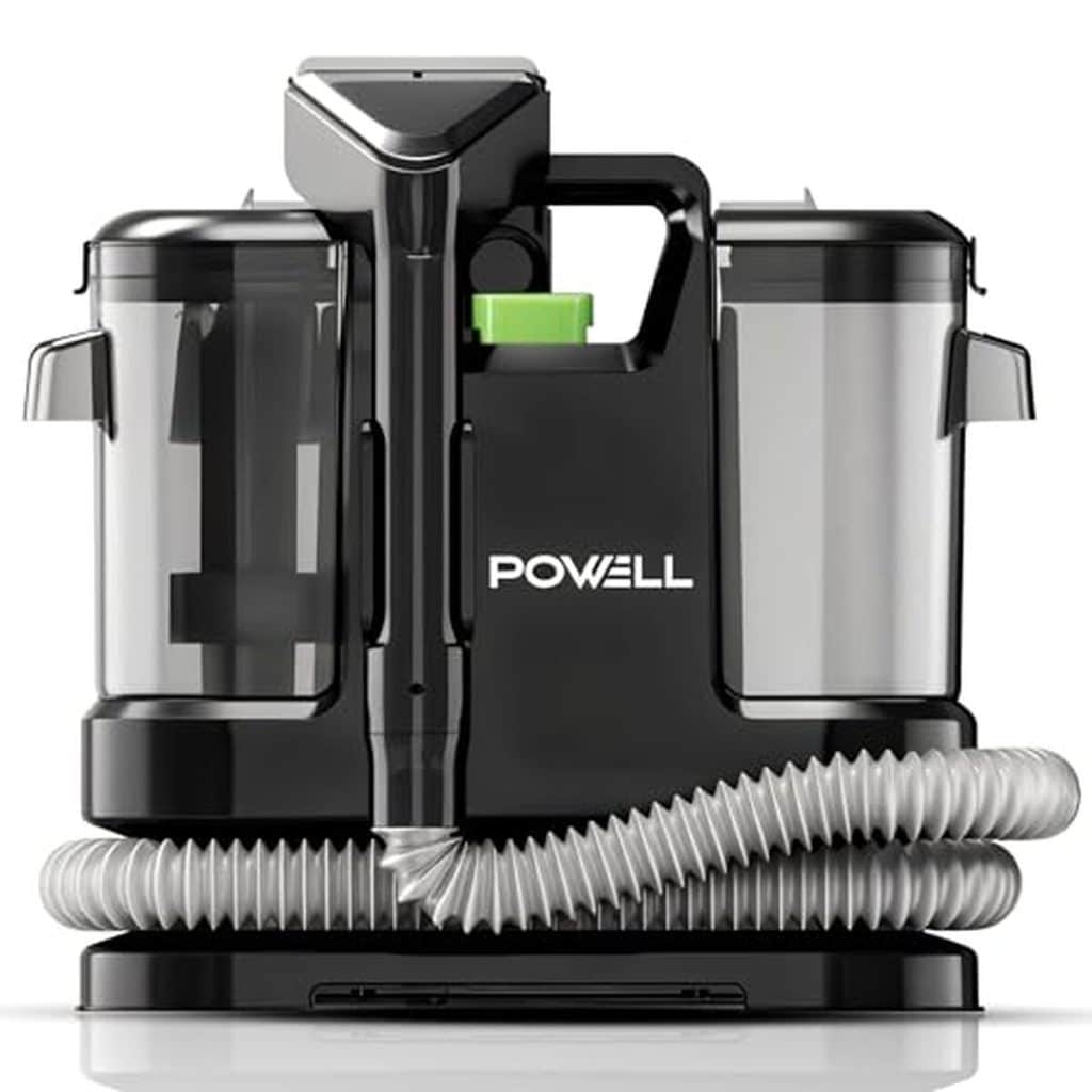 Test du nettoyeur portable Powell 450 W : tapis et canapés impeccables