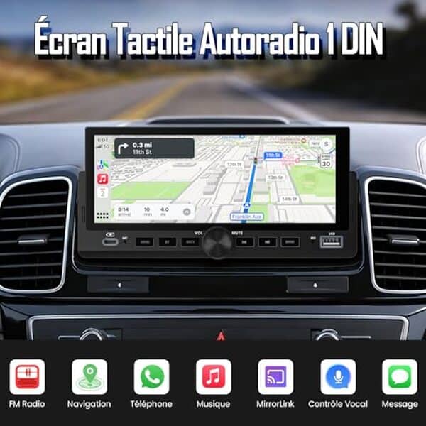 Découvrez notre test détaillé de l'autoradio 1 DIN avec carPlay, bluetooth et GPS intégrés. Comparaison, performances et avis pour bien choisir.