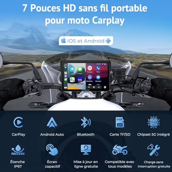Découvrez notre test détaillé du Wonsidary W722, l'écran moto Carplay étanche 7 pouces. Performance, étanchéité et compatibilité analysées pour votre sécurité en route.