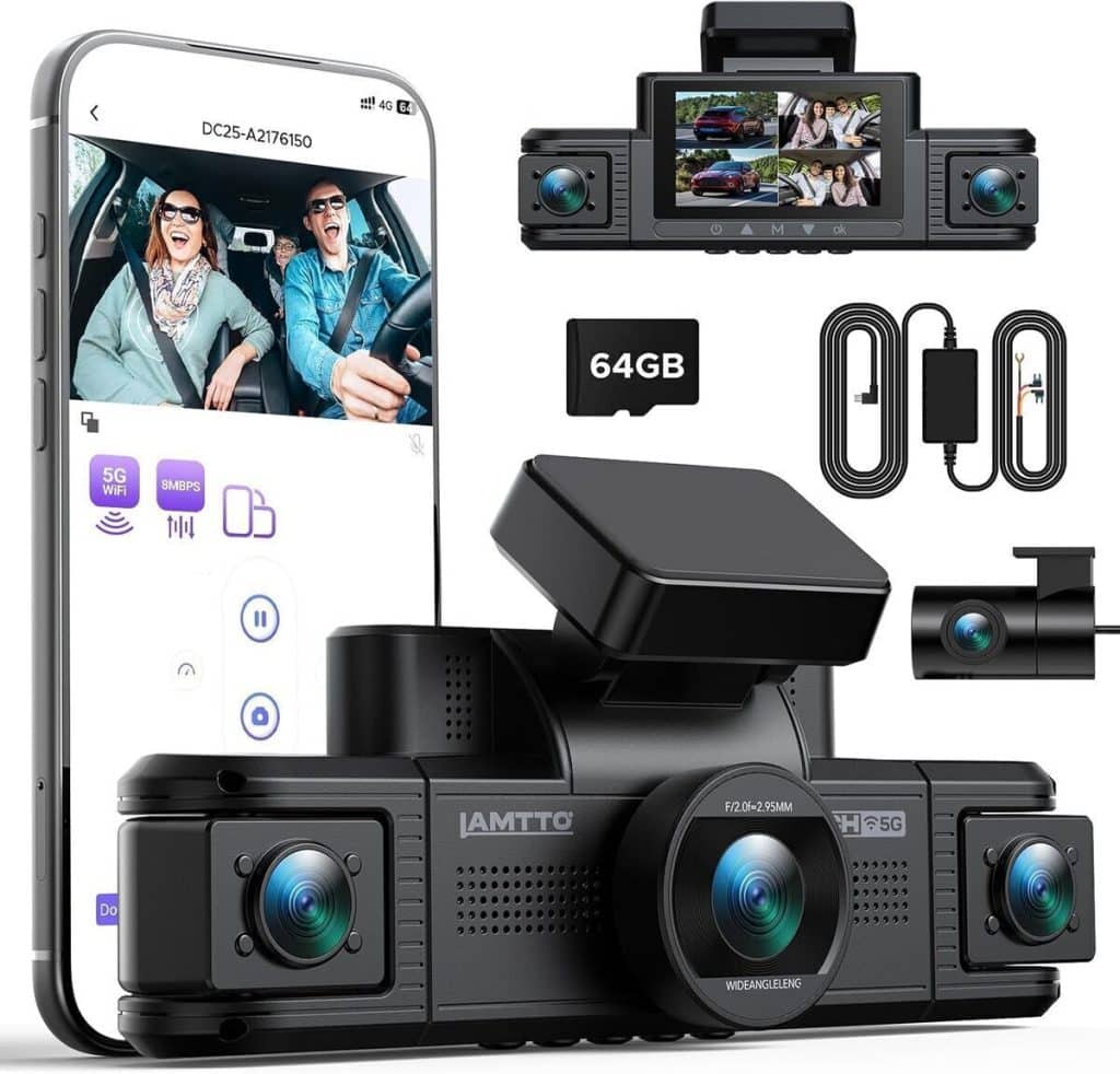 Test : dashcam 360° LAMTTO 4 canaux pour sécurité optimale