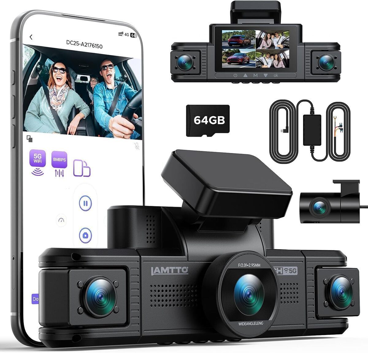 Test : dashcam 360° LAMTTO 4 canaux pour sécurité optimale