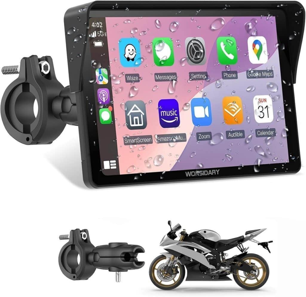 Test du Wonsidary W722 : écran Carplay moto étanche 7 pouces