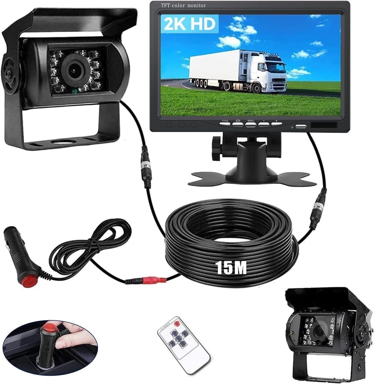 Test du kit caméra de recul BEYI 1080P HD : performance et vision nocturne
