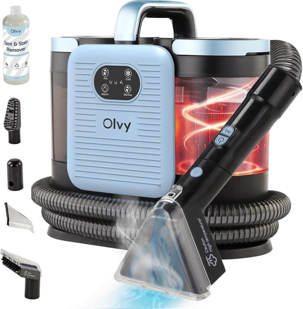 Test de l'aspirateur Olvy PRO 1650W : nettoyeur injecteur-extracteur vapeur