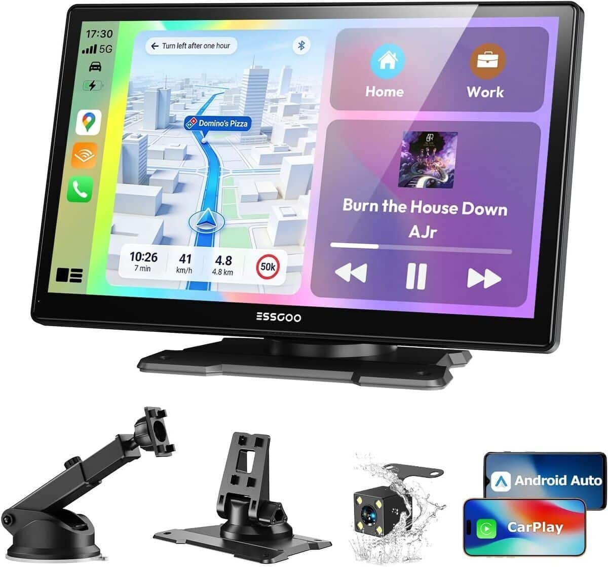Test : écran CarPlay Essgoo 9 pouces avec caméra de recul et Android Auto