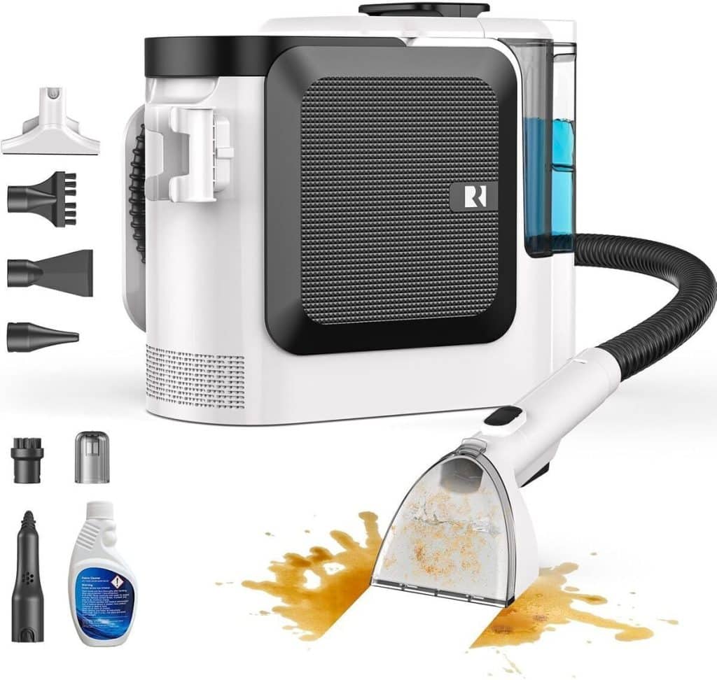 Test Vozascly F1 : aspirateur-laveur 600W+1200W pour tissus et canapés