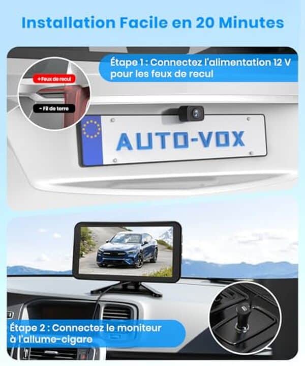 Découvrez notre test détaillé de la caméra de recul Auto-Vox W12 avec écran 5 pouces, double canal et vision nocturne. Avis, fonctionnalités et performance.