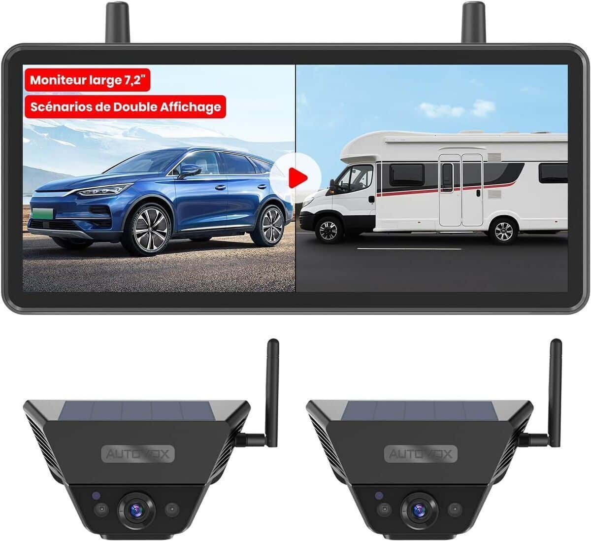 Test de la caméra de recul solaire AUTO-VOX 2 : installation rapide et écran 7, 2