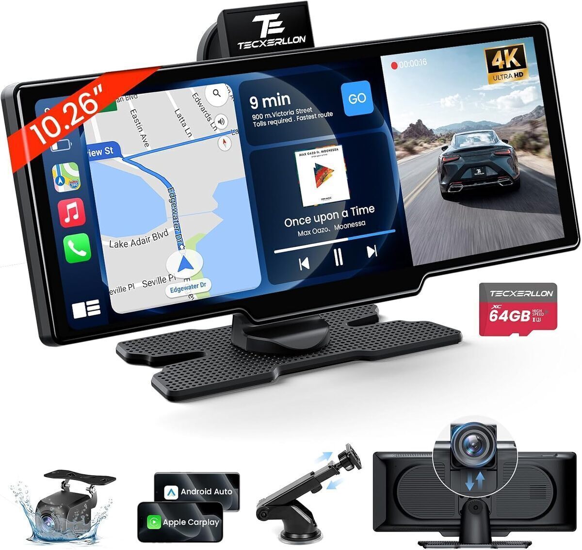Test du Tecxerllon Carplay : écran 10, 26'' pour une conduite connectée