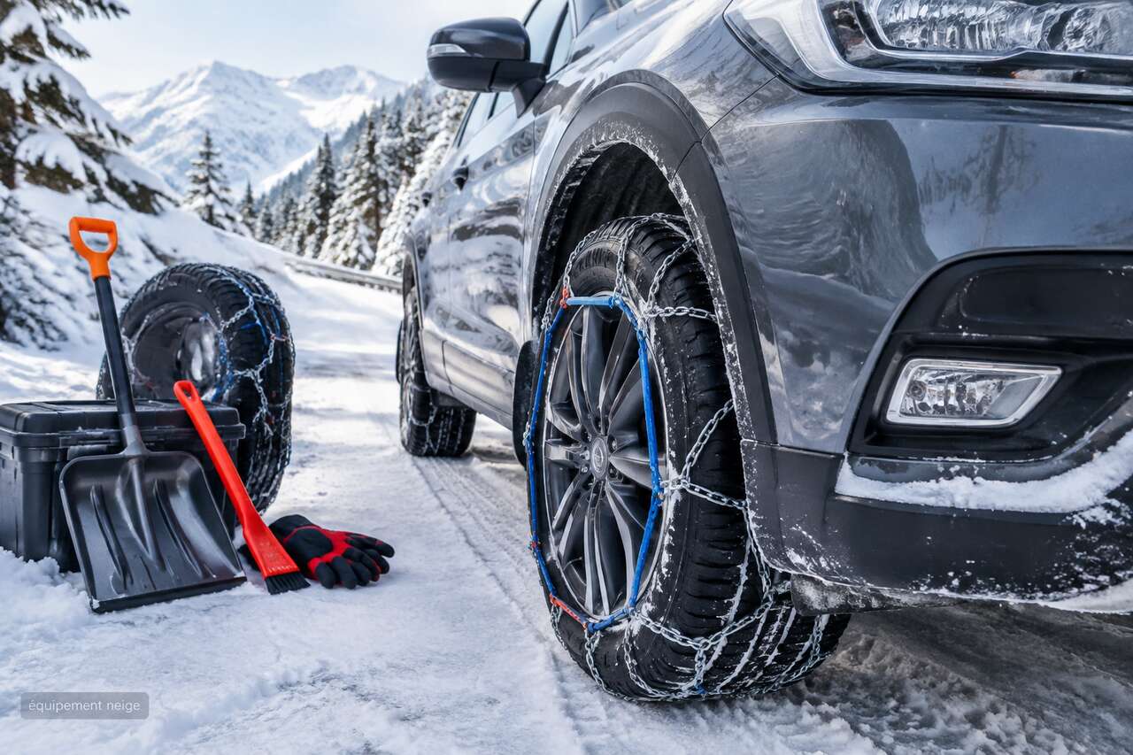 Adh&eacute;rence et freinage: pneus, pression et &eacute;quipements neige