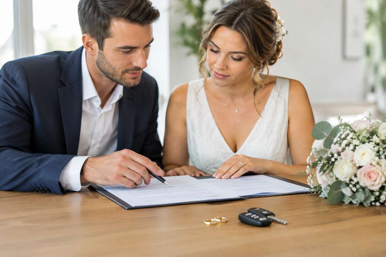 Mariage : procédure pour le certificat d'immatriculation